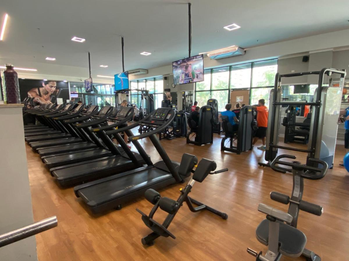 Flat Com Vista Panoramica -15- Na Barra Da Tijuca - Estacionamento Gratuito - Frigobar - Ar Condicionado - Piscina - Academia - Balsa Para Praia Gratis - Varanda - Vista Parcial Mar E Lagoa ริโอเดจาเนโร ภายนอก รูปภาพ