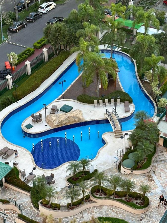 Flat Com Vista Panoramica -15- Na Barra Da Tijuca - Estacionamento Gratuito - Frigobar - Ar Condicionado - Piscina - Academia - Balsa Para Praia Gratis - Varanda - Vista Parcial Mar E Lagoa ริโอเดจาเนโร ภายนอก รูปภาพ