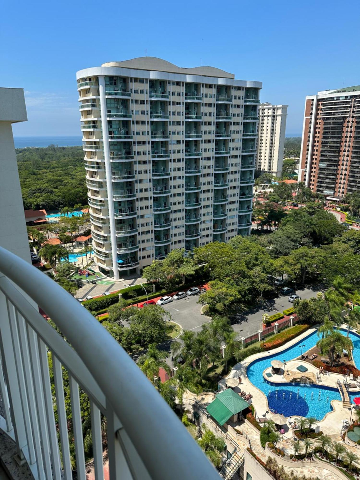 Flat Com Vista Panoramica -15- Na Barra Da Tijuca - Estacionamento Gratuito - Frigobar - Ar Condicionado - Piscina - Academia - Balsa Para Praia Gratis - Varanda - Vista Parcial Mar E Lagoa ริโอเดจาเนโร ภายนอก รูปภาพ