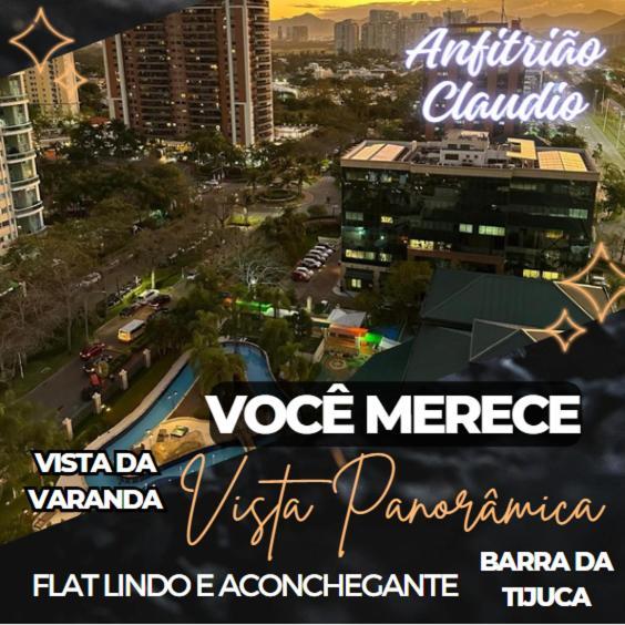 Flat Com Vista Panoramica -15- Na Barra Da Tijuca - Estacionamento Gratuito - Frigobar - Ar Condicionado - Piscina - Academia - Balsa Para Praia Gratis - Varanda - Vista Parcial Mar E Lagoa ริโอเดจาเนโร ภายนอก รูปภาพ