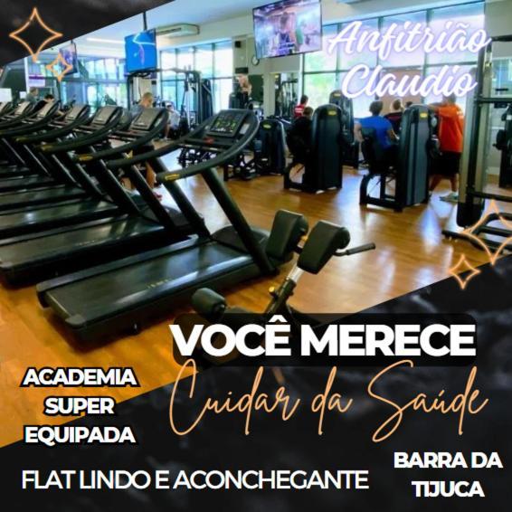 Flat Com Vista Panoramica -15- Na Barra Da Tijuca - Estacionamento Gratuito - Frigobar - Ar Condicionado - Piscina - Academia - Balsa Para Praia Gratis - Varanda - Vista Parcial Mar E Lagoa ริโอเดจาเนโร ภายนอก รูปภาพ
