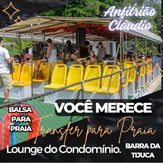 Flat Com Vista Panoramica -15- Na Barra Da Tijuca - Estacionamento Gratuito - Frigobar - Ar Condicionado - Piscina - Academia - Balsa Para Praia Gratis - Varanda - Vista Parcial Mar E Lagoa ริโอเดจาเนโร ภายนอก รูปภาพ